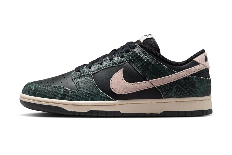 ダークな鱗が足元を支配する。Nike Dunk Lowの新作「ブラック・スネークスキン」が持つ妖艶な魅力