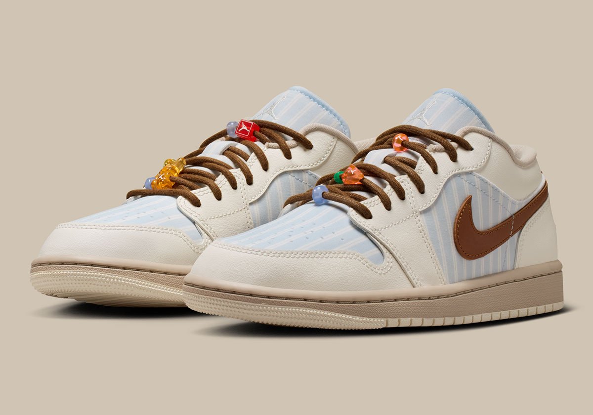 Air Jordan 1 Low “Pinstripes”：ドレッシーな装いに遊び心をプラス！