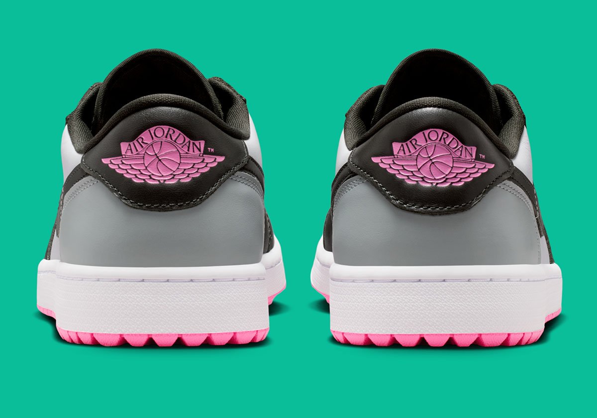 グリーンに映える華やかさ！ エア ジョーダン 1 ロー ゴルフに『ピンクグロウ』が新登場