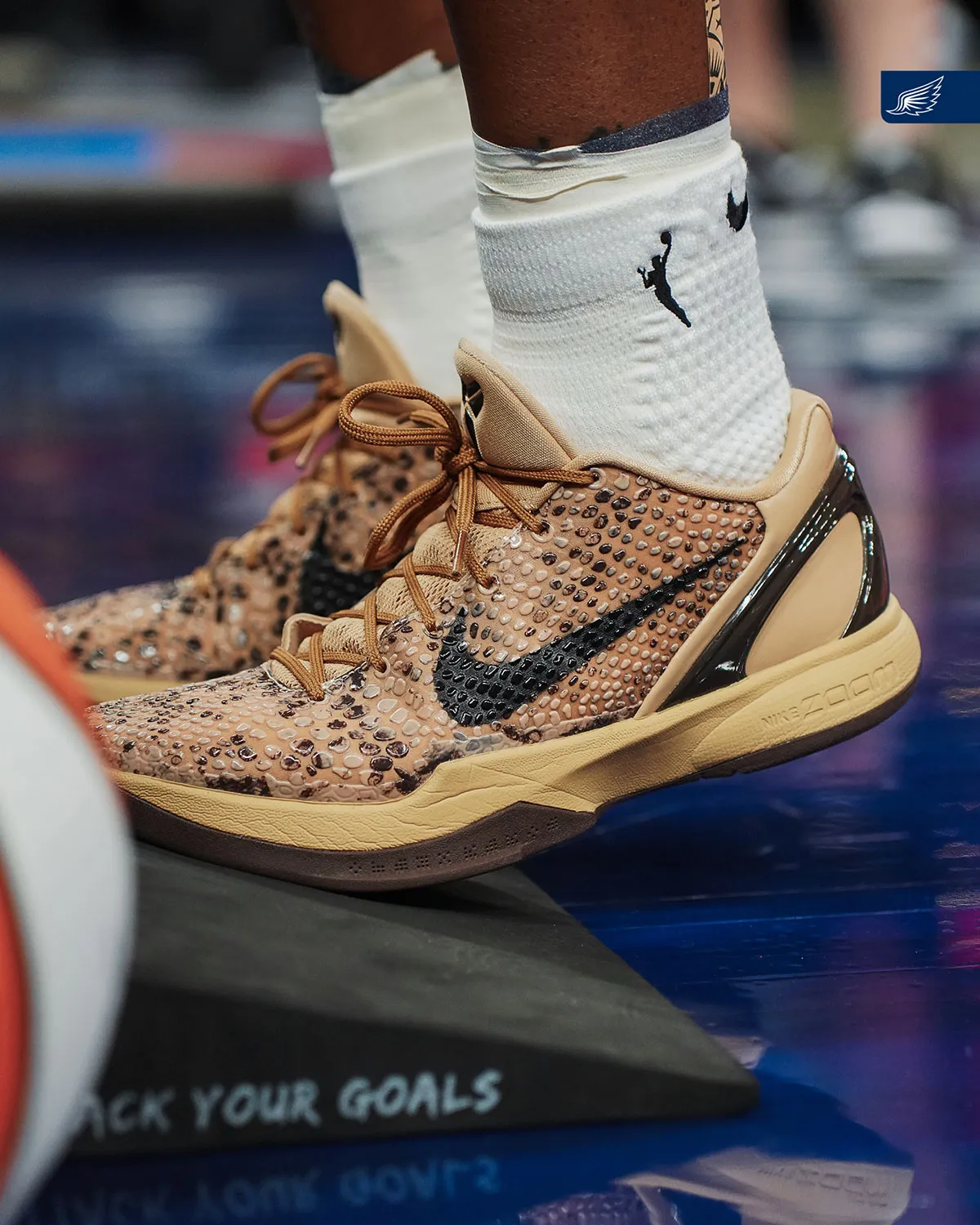 WNBAのコートを彩る砂漠の猛威！アリケ・オグンボワレが魅せる未公開Nike Kobe 6 "Desert Camo" PE