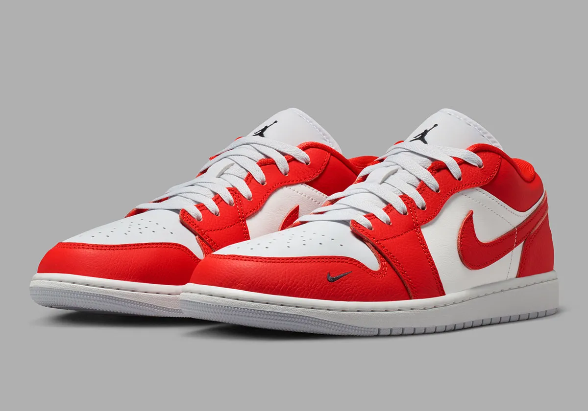 AJ1 Low “チリレッド”にミニスウッシュ登場！定番モデルに遊び心を加える新デザイン