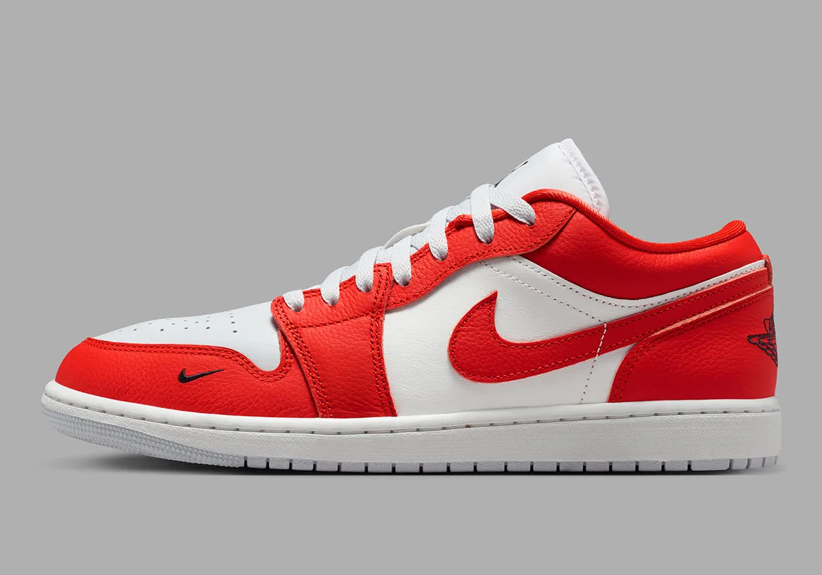 AJ1 Low “チリレッド”にミニスウッシュ登場！定番モデルに遊び心を加える新デザイン