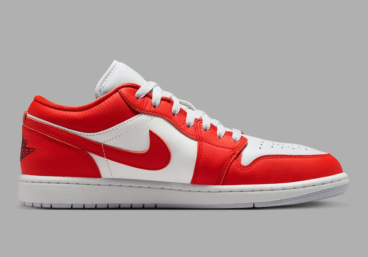 AJ1 Low “チリレッド”にミニスウッシュ登場！定番モデルに遊び心を加える新デザイン