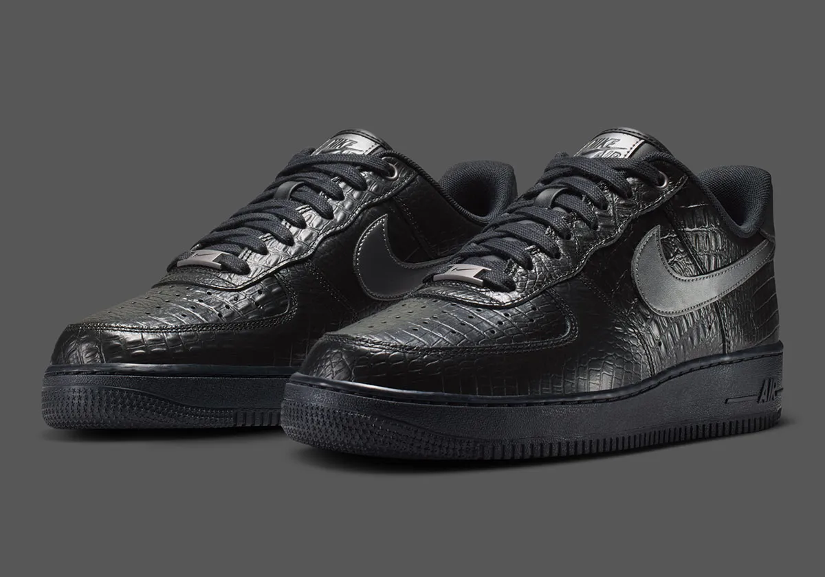 定番AF1が高級感を纏う！『Nike Air Force 1 Low “Black Croc”』が間もなく登場