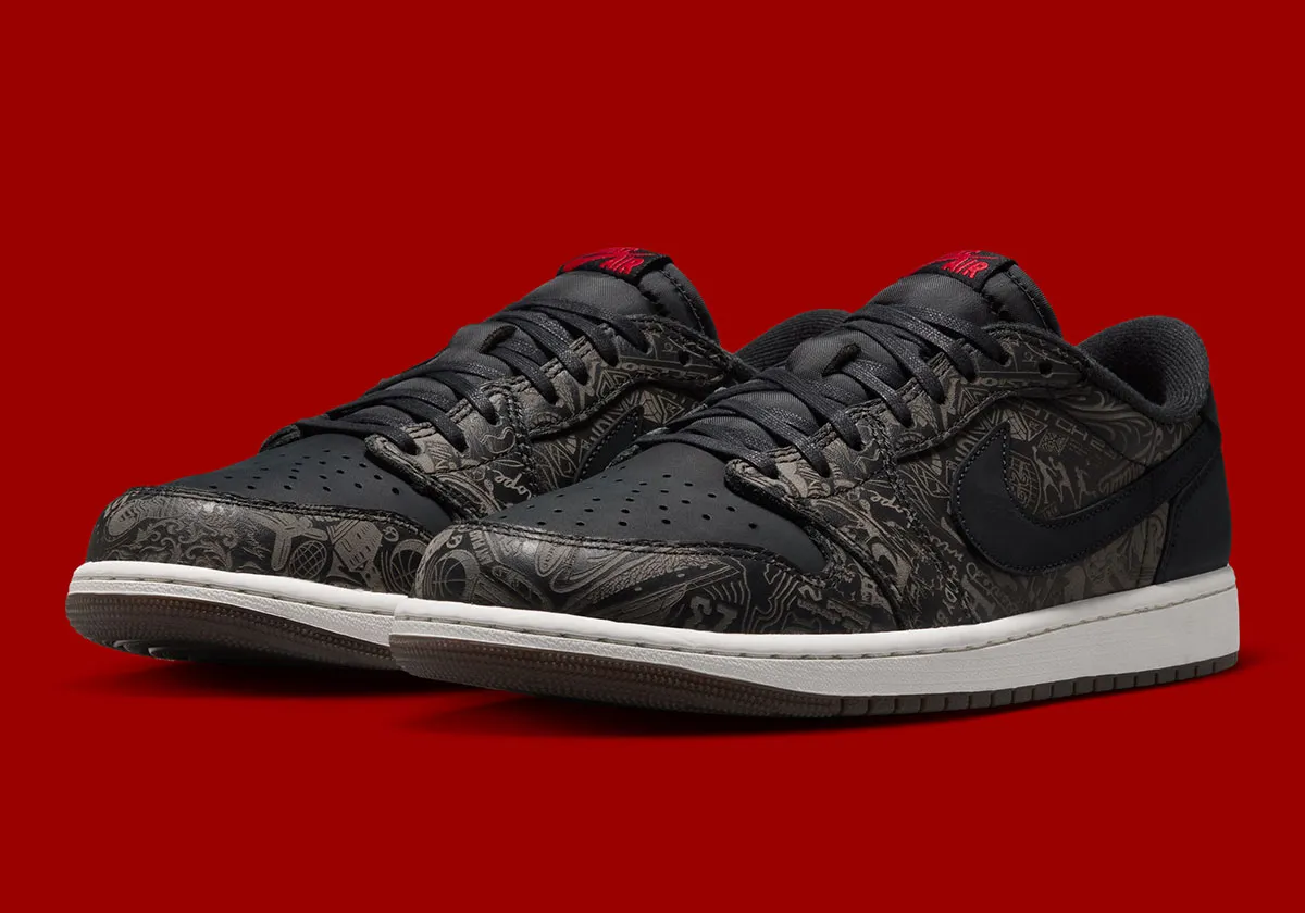 芸術的刻印が宿る一足。Air Jordan 1 Low OGに伝説の「レーザー」パターンが降臨